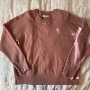 Madewell cashmere sweatshirt-light pink size L